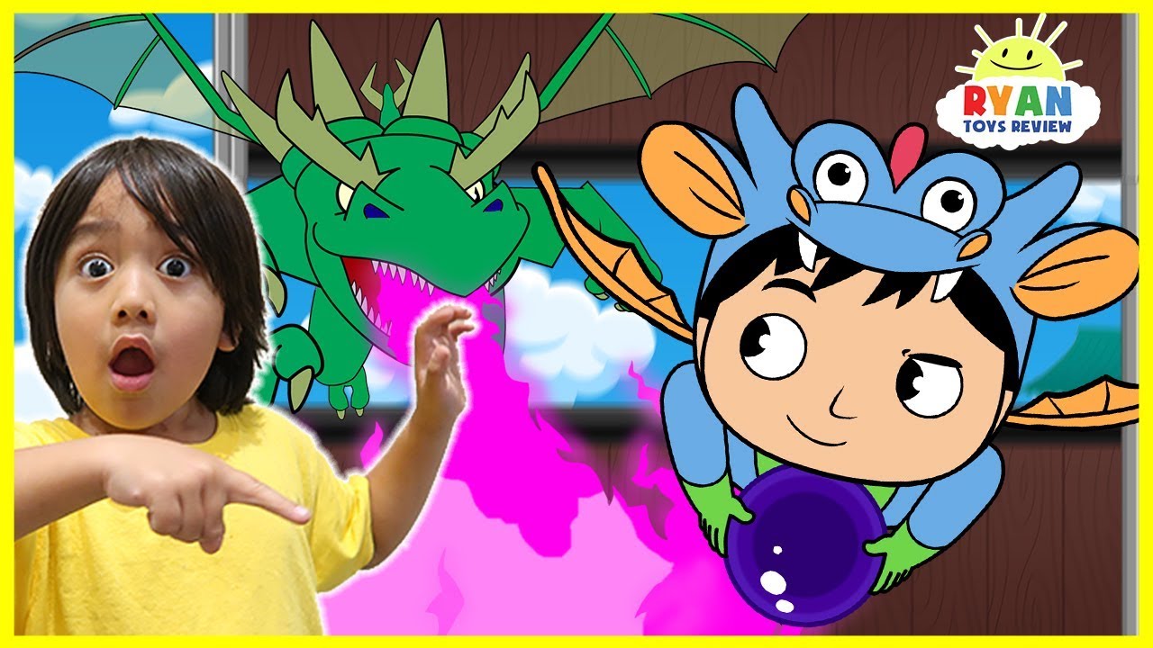 Ryan vs Magical Dragons Cartoon Animation for Kids!!!