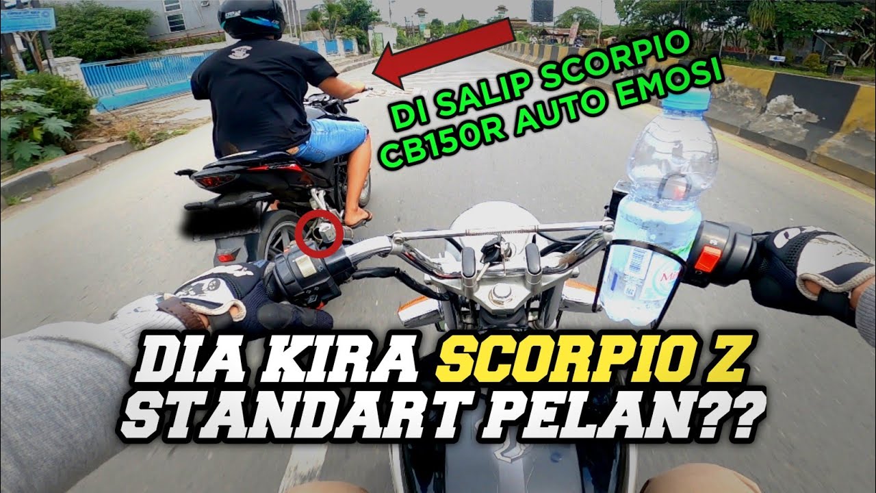 PANAS🔥CB150R EMOSI GAK TERIMA DI SALIP SCORPIO Z ⁉️| ALL NEW HONDA CB150R VS YAMAHA SCORPIO Z MEDAN