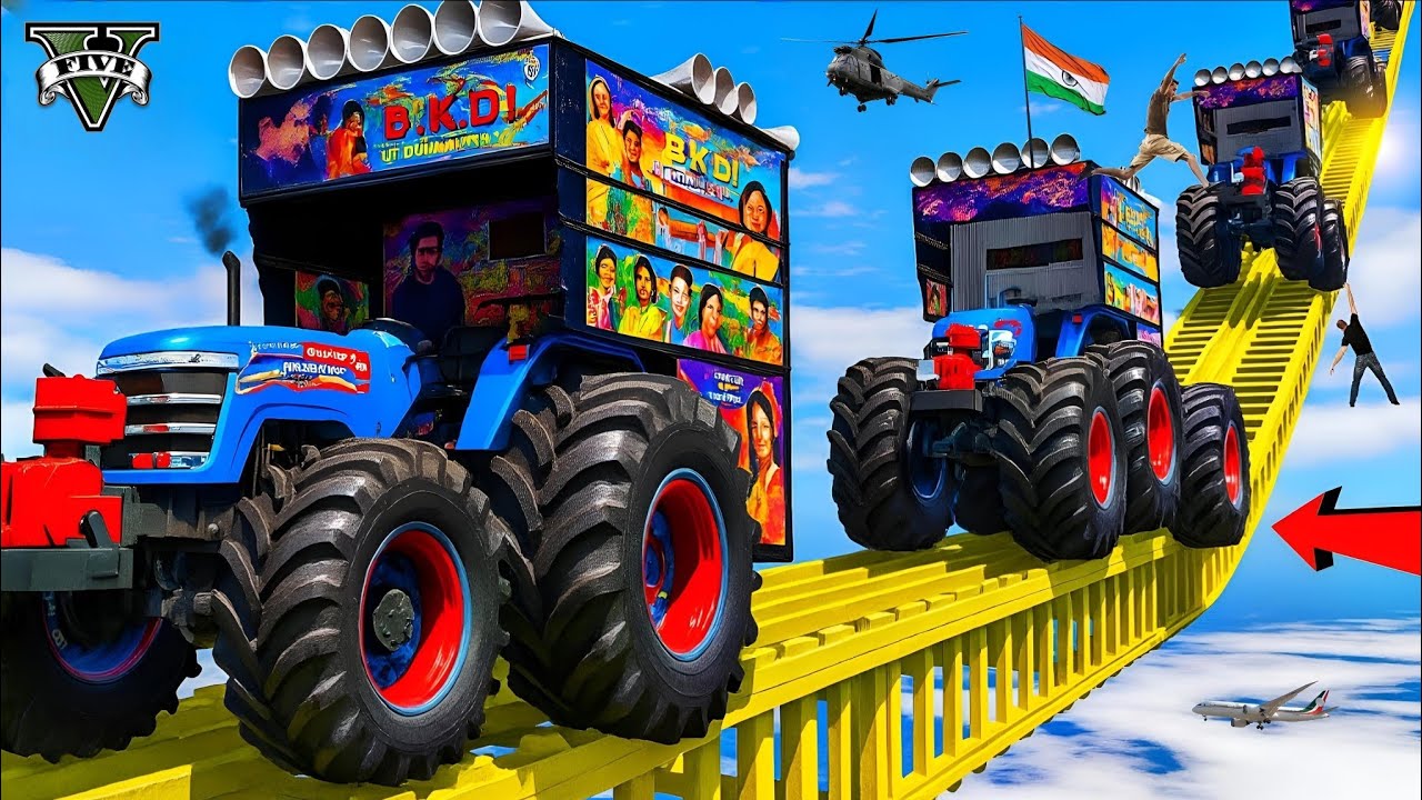 GTA:5 World's Highest ! 😱🫨🫨 TRIED THE IMPOSSIBLE 🙄🫨🇮🇳 SUPER MEGA RAMP CHALLENGE ! INDIAN All DJ