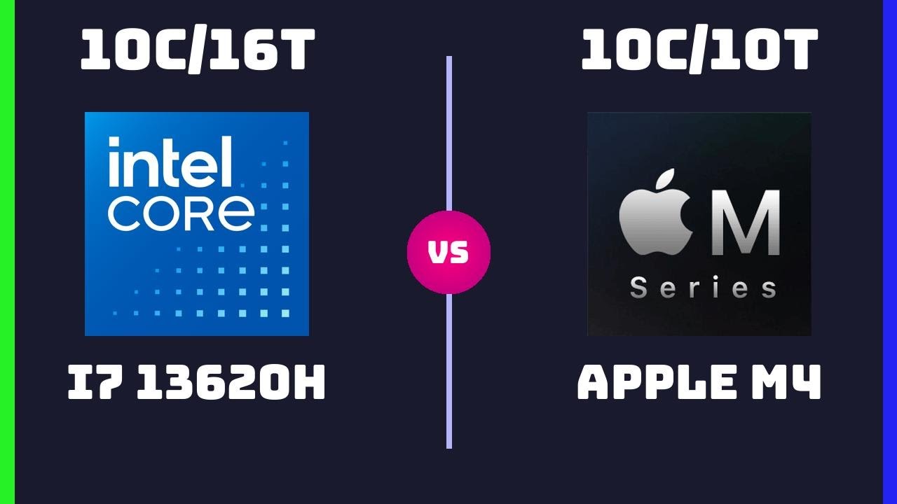 Intel Core i7-13620H vs Apple M4 (10-Core) &ndash; CPU Comparison ( Power & Efficiency ) | Which One wins?