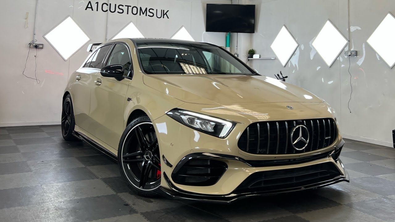 MERCEDES A45 S WRAPPED IN SAND STORM