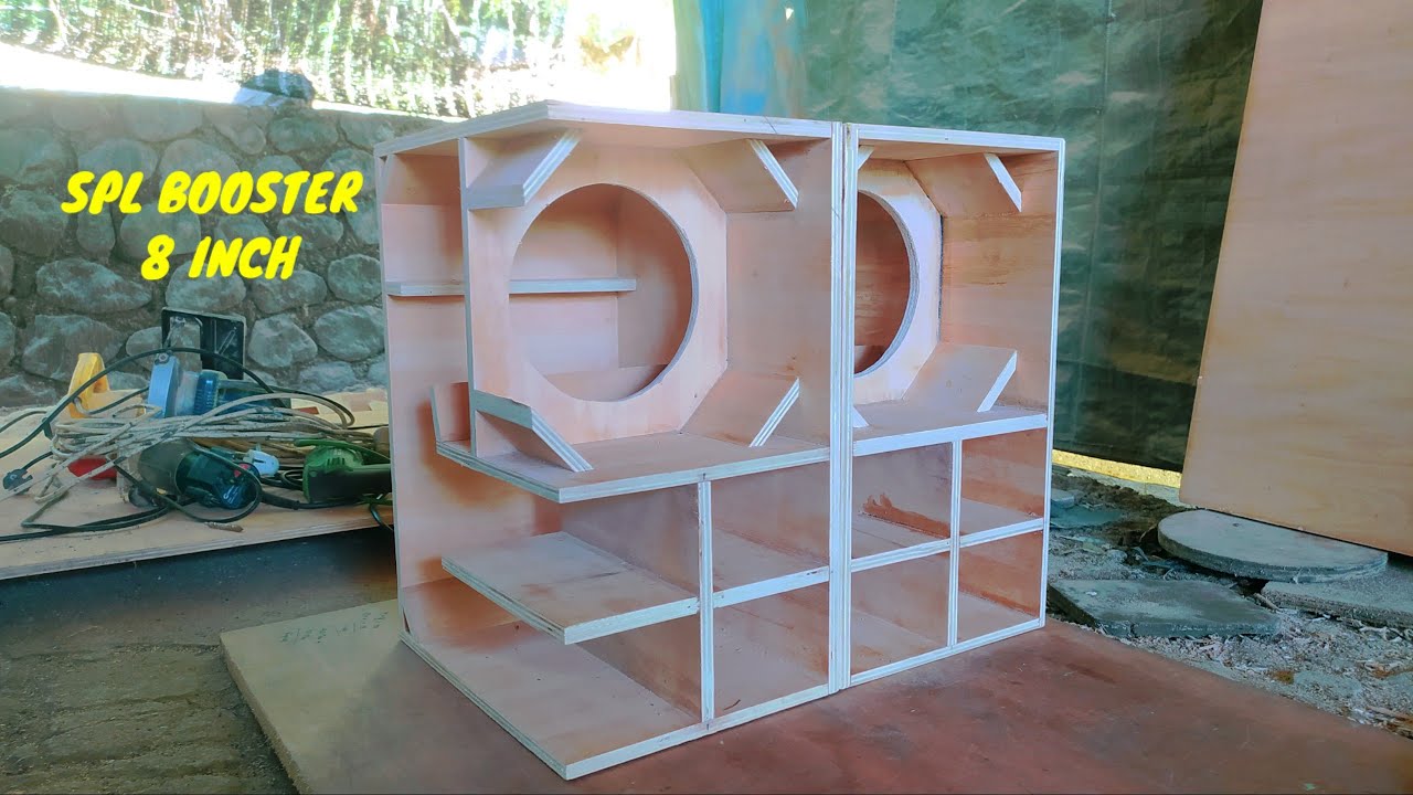Skema+Ukuran Box Booster 8 inch Miniatur