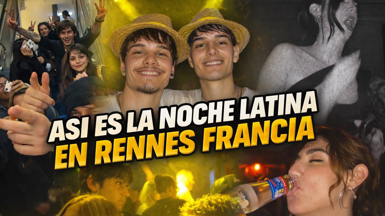 ASI ES LA NOCHE LATINA EN RENNES FRANCIA 🇫🇷 