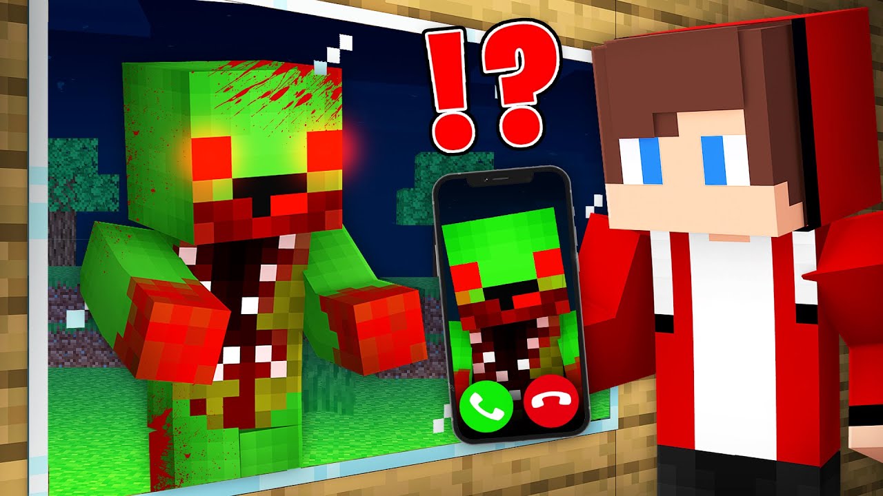 Why Evil Mikey Call to JJ at Night in Minecraft - Maizen