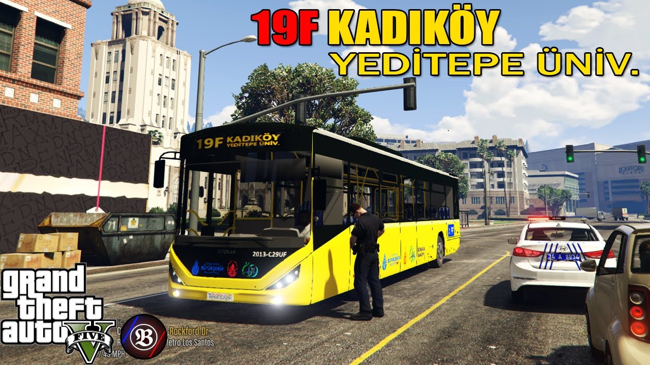 YENİ SARI HALK OTOBÜSÜ-ŞÖFÖR OLDUK !! -GTA 5 OTOBÜS MODU#9