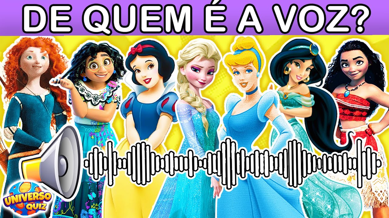 Adivinhe as Princesas da Disney pela Voz | Quiz Princesas Disney | Desafio das Vozes