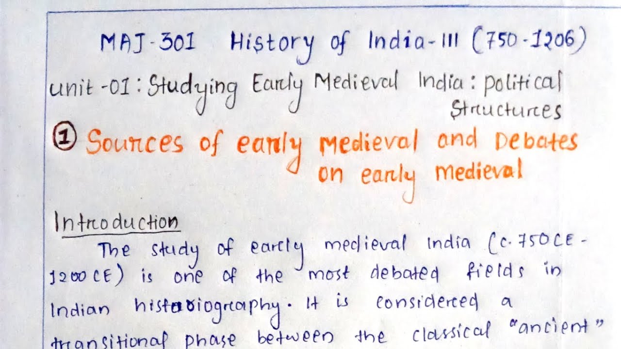 Sources of early medieval and Debates on early mediaeval. #history #notes #medieval #debates #video 
