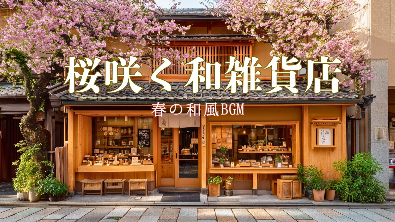 【和風BGM】桜咲く和の街｜春の朝の和風ヒーリングBGM