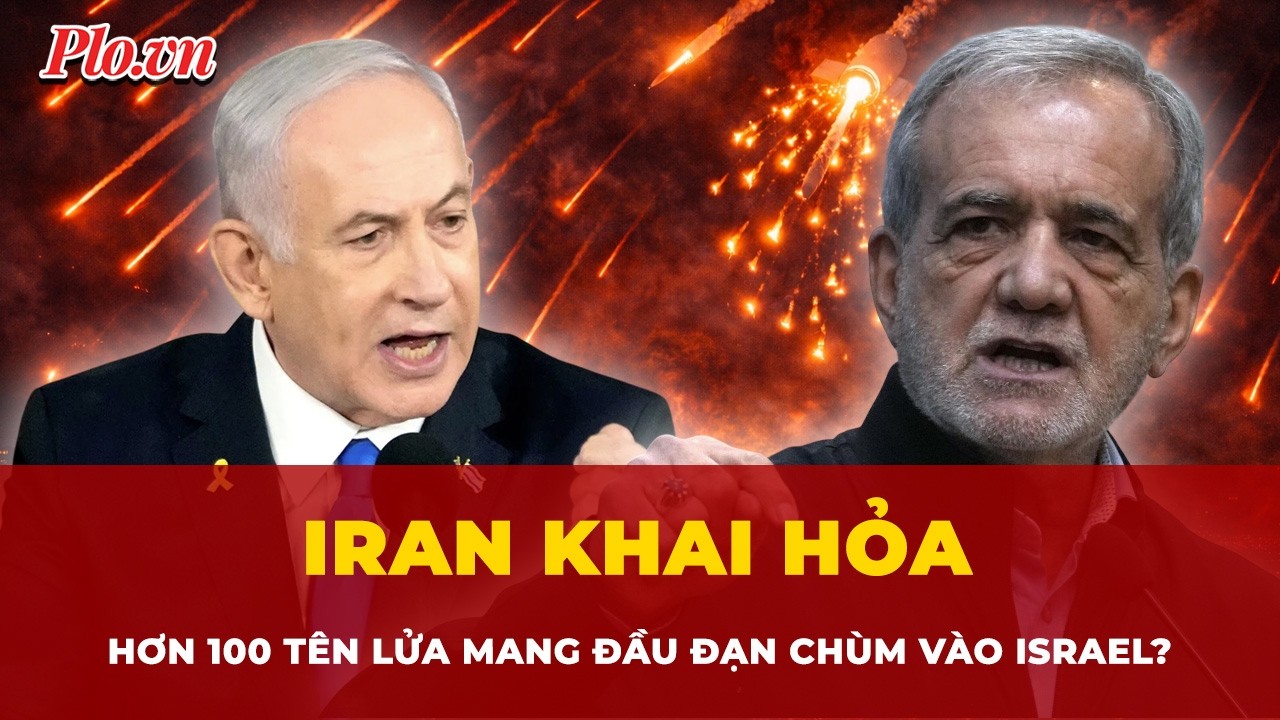 Israel chìm trong ‘mưa bom bão đạn’ khi Iran phóng hơn 100 tên lửa mang đầu đạn chùm? | Tin nhanh