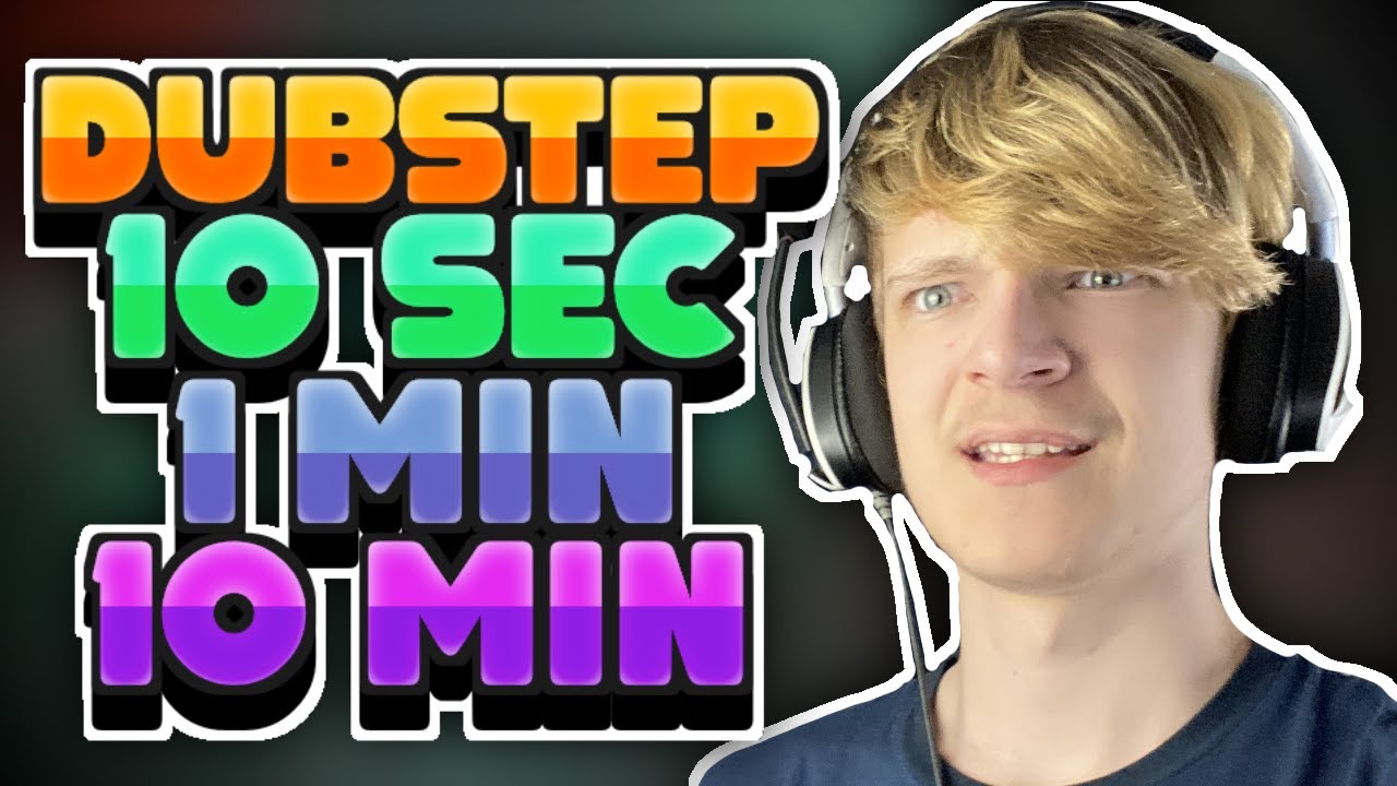 Making DUBSTEP in 10 SECONDS, 1 MINUTE & 10 MINUTES! // Music Production with Neddie