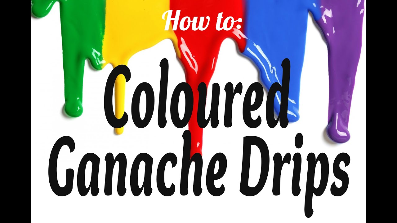 How to: Coloured Ganache Drips