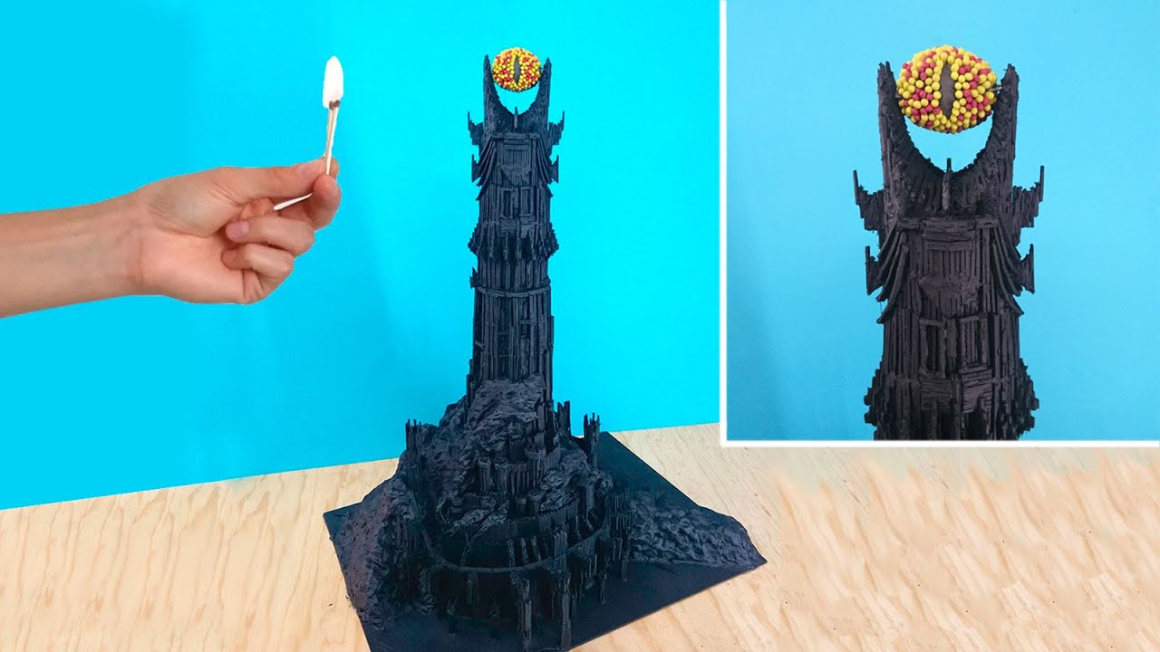 Hice la torre de Sauron con Fósforos y le Prendí Fuego🔥 -El Señor de los Anillos