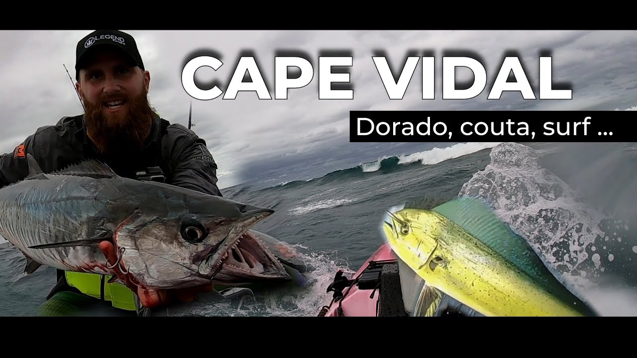 Cape VIdal 2021, dorado, couta action on my Trident fishing kayak | Legend Kayaks