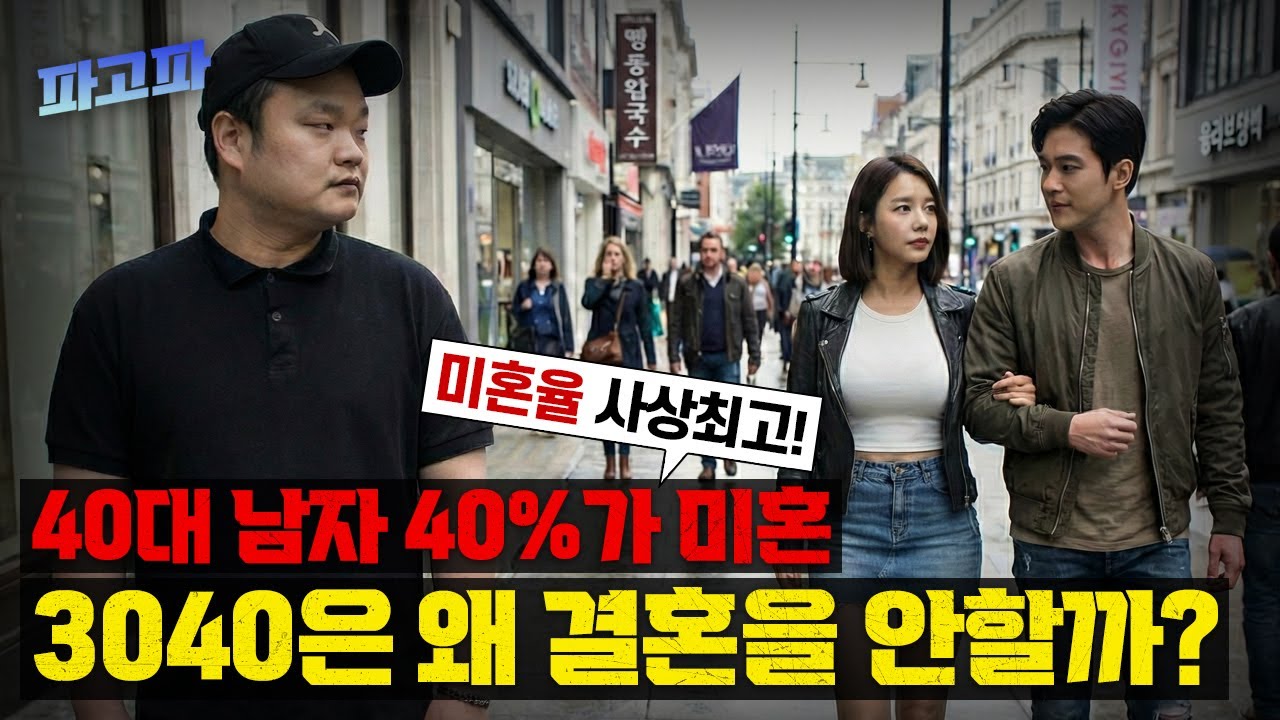 미혼율 사상 최고! 3040은 왜 결혼을 안 할까?