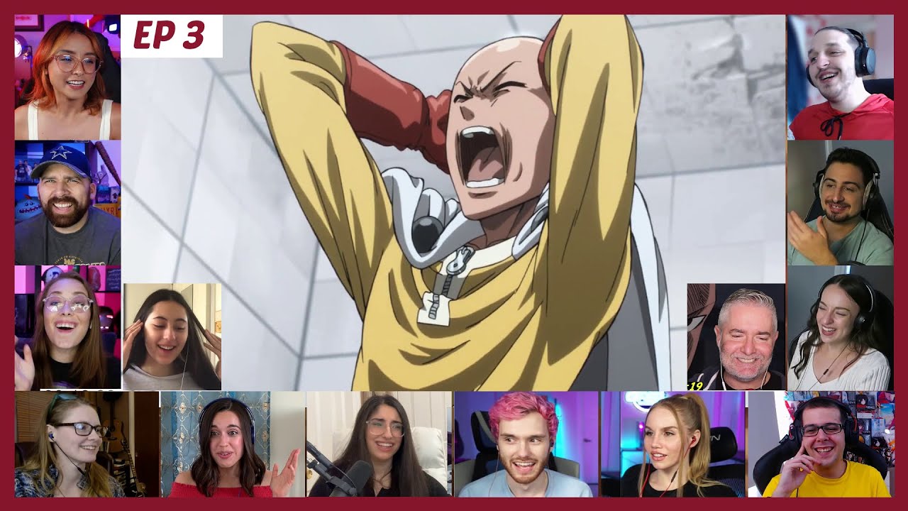 One Punch Man Season 1 Episode 3 Reaction Mashup | ワンパンマン Ep 3