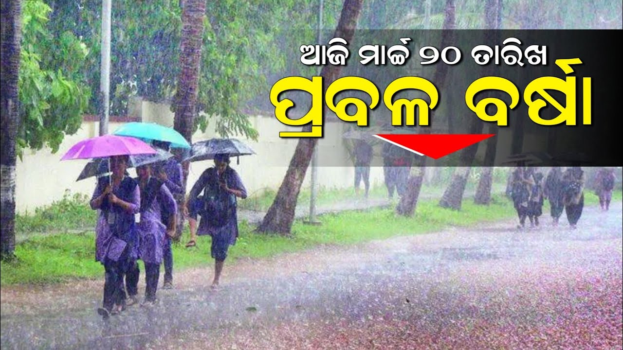 20 march , ajira Panipaga Suchana, odisha laghuchapa news, Barsha Khabar, Today Rainfall News 