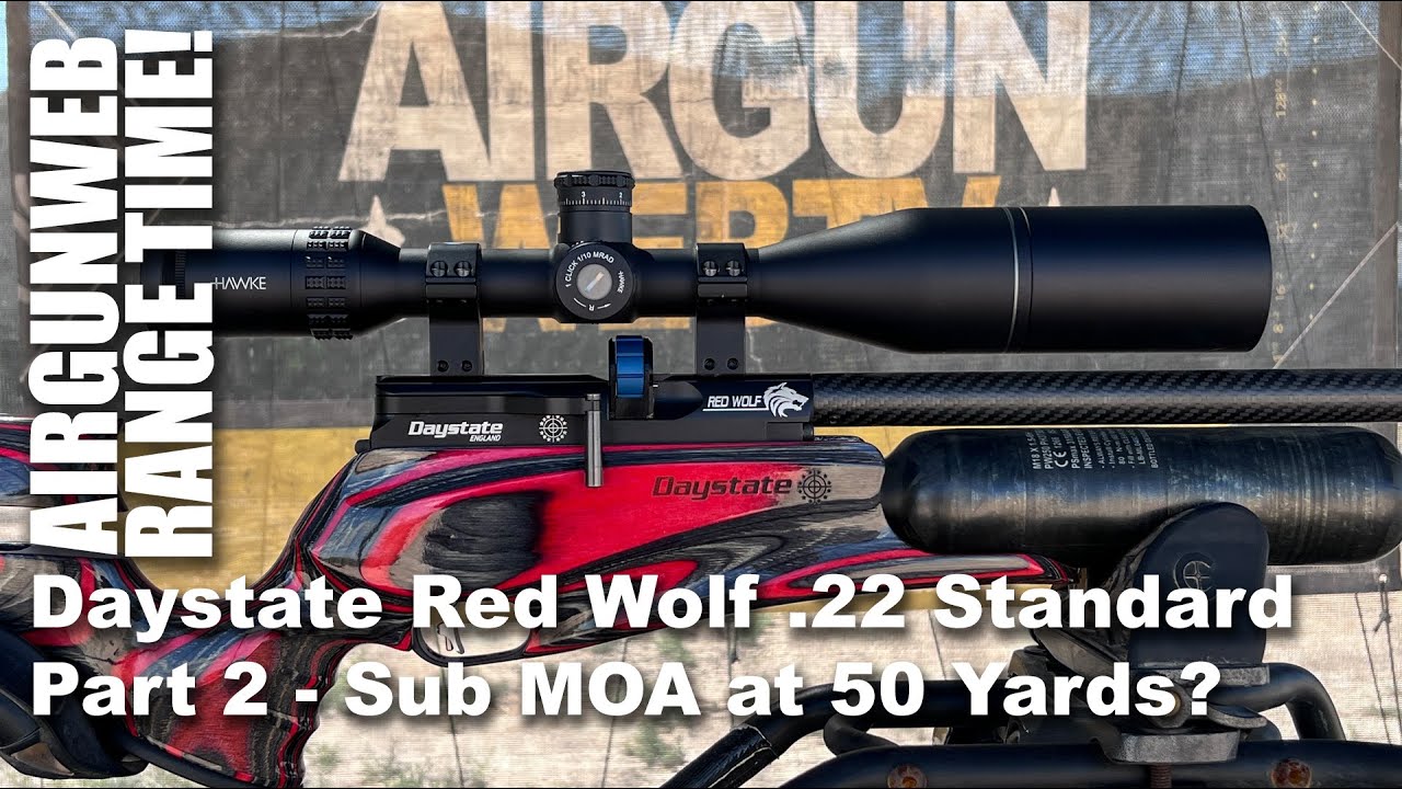 Daystate Red Wolf .22 Caliber Standard Part 2 - Sub MOA at 50 Yards?