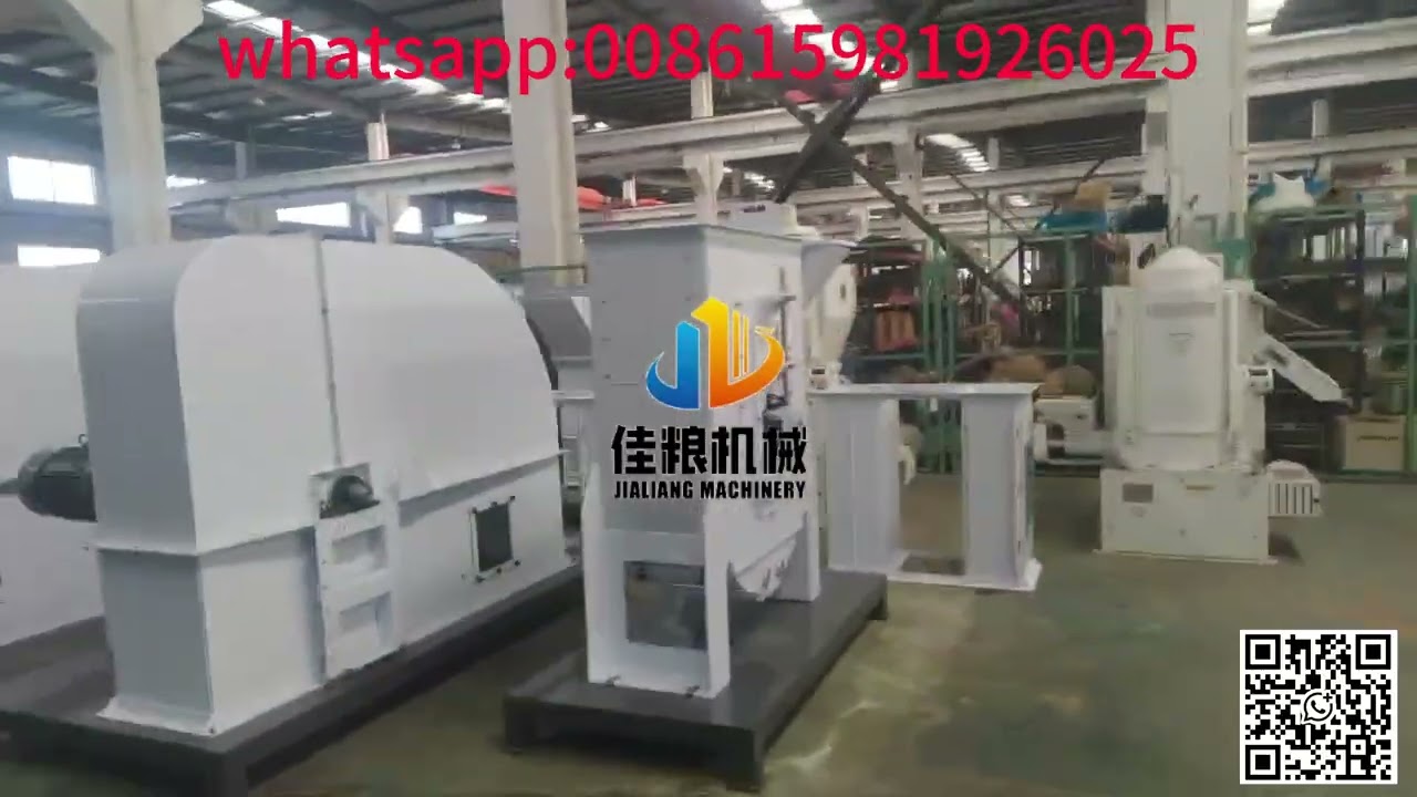 Real photos of rice milling equipment in a factory; a real-life showcase of the source factory.
