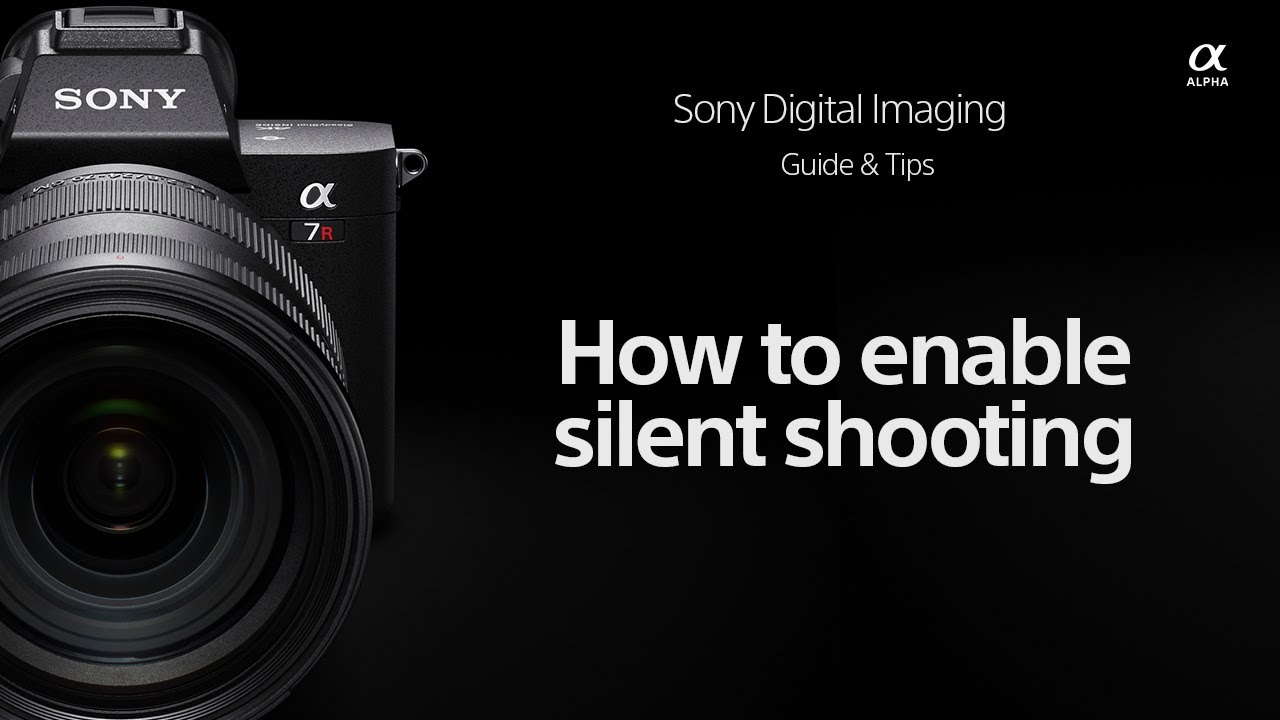 Sony | How To's | How to enable Silent Shooting for Sony Alpha cameras