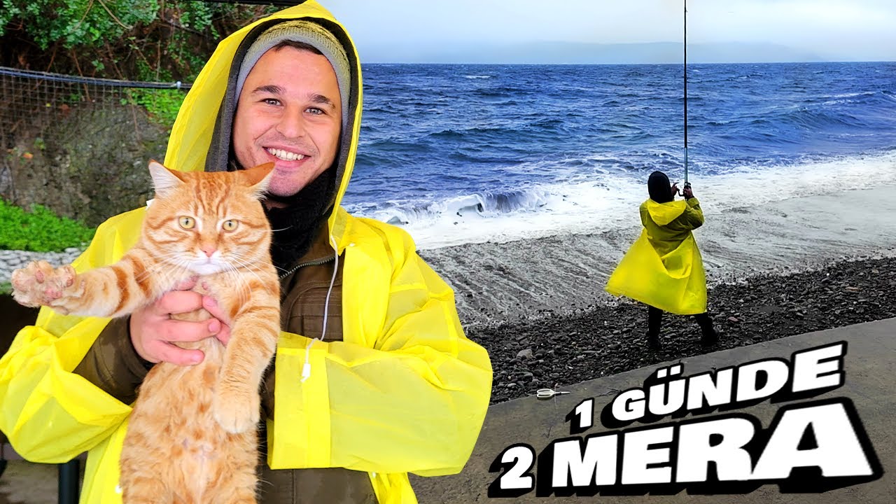Yağmur ve Rüzgârda Balık Avı |  Mudanya Yine Şaşırtmadı