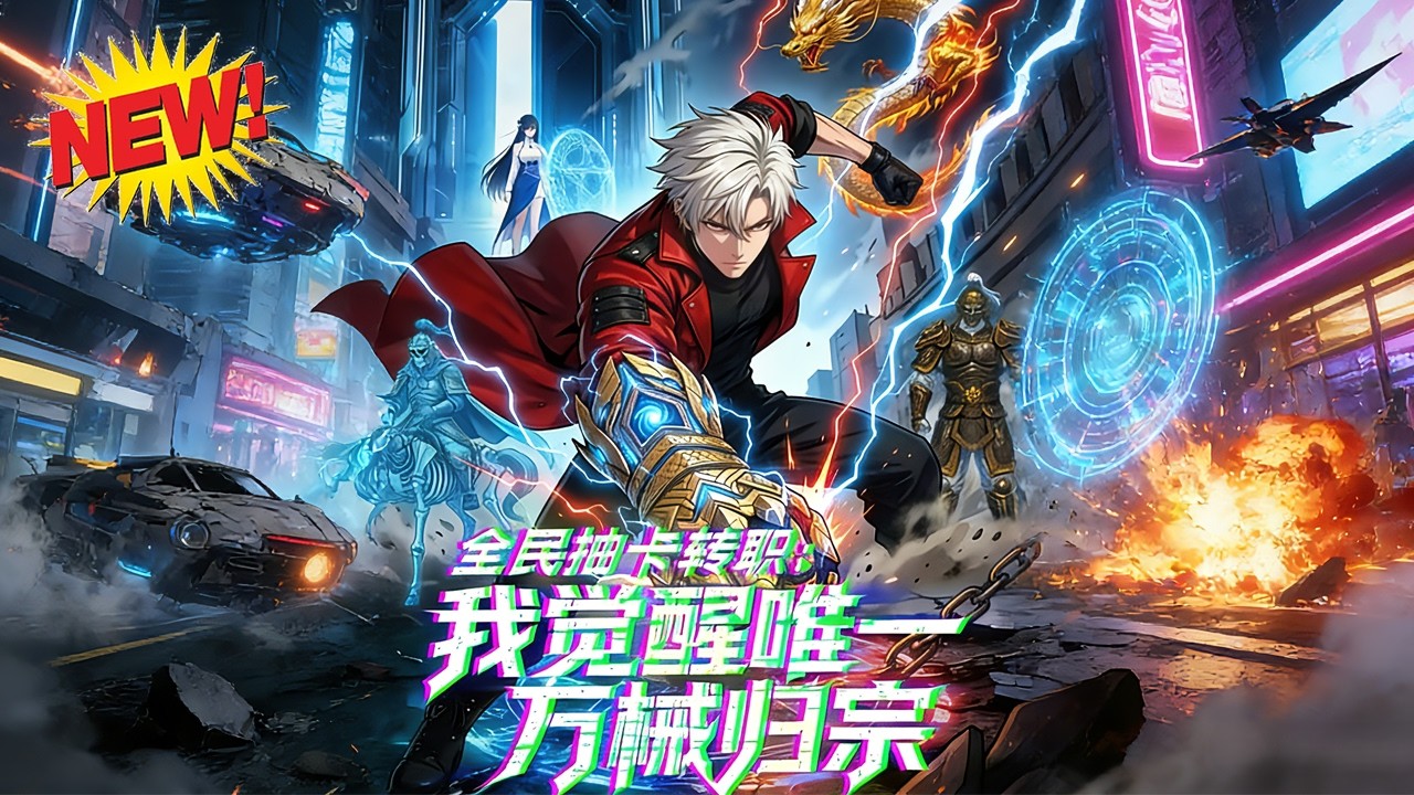 ⚡【新番速递】《全民抽卡转职：我觉醒唯一万械归宗》觉醒被坑误入黑市，却觉醒最强隐藏职业，镇龙传承在手，直接掀翻教廷阴谋！#末世 #重生 #逆袭 #爱看动漫