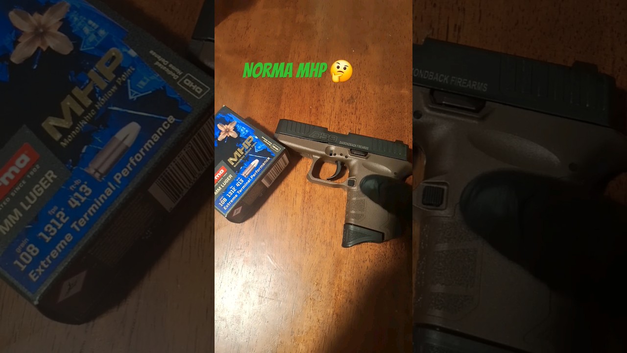 diamondback db9 gen 4 🔫 💀 smallest 9mm with norma mhp ammo 