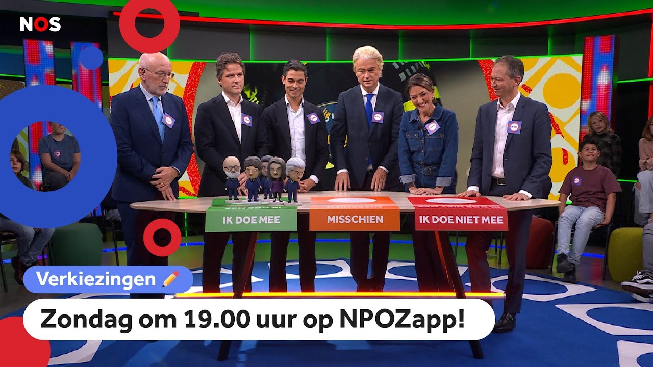 Achter de schermen bij de Jeugdjournaal Verkiezingsuitzending