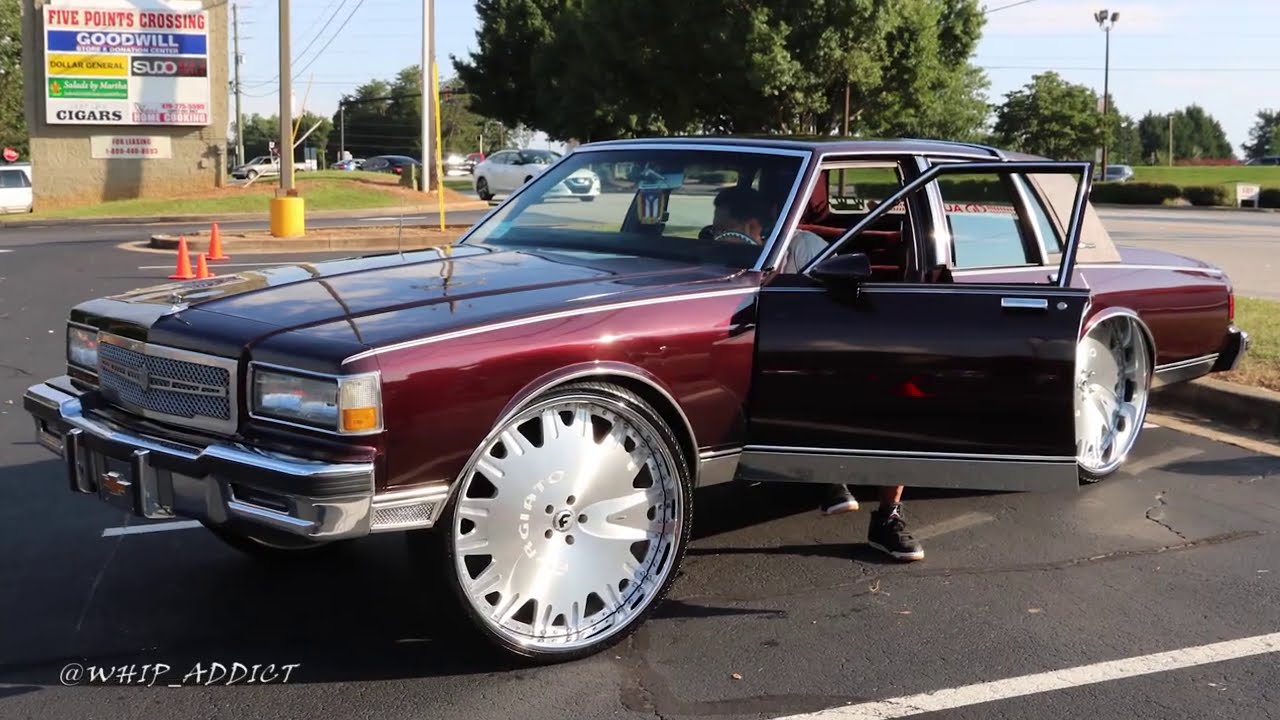 WhipAddict: Box Chevy Caprice LS Tuckin' Forgiato 28s, Custom Console & Car Audio