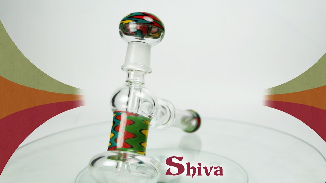Swirled 2 Part Hammer Bubbler : Shiva Online