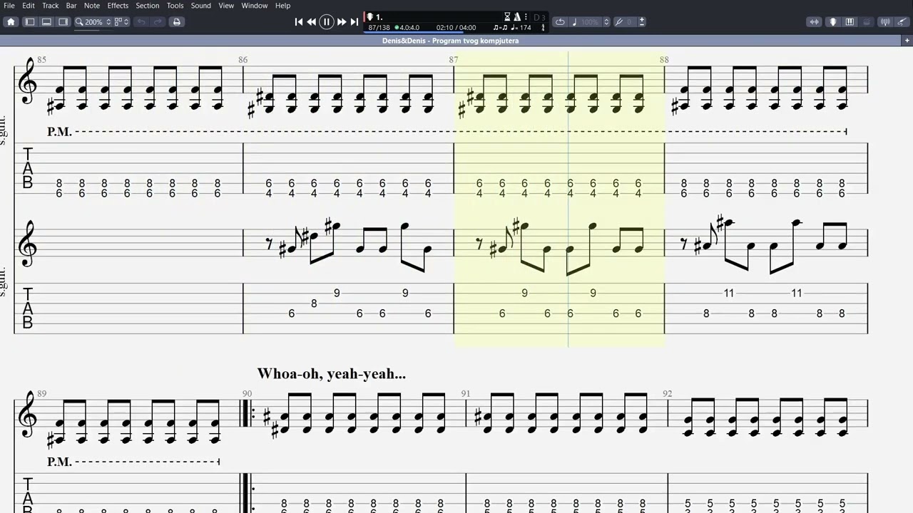 Denis & Denis - Program tvog kompjutera (Guitar Pro Tablatura)