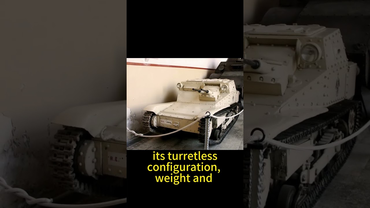 Carro Veloce CV 35 L3 35 Smallest Tank #shorts #military #smallest #tank