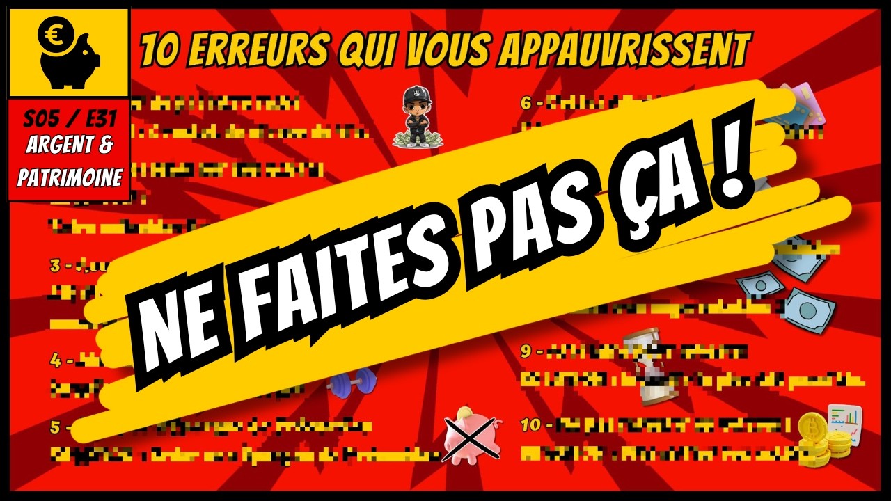 ATTENTION&nbsp;: 10 PI&Egrave;GES financiers qui D&Eacute;TRUIRONT votre PATRIMOINE en 10 ans