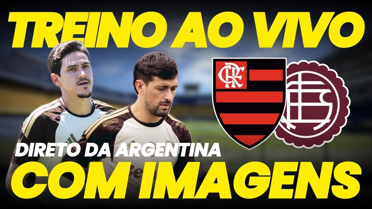 🔴 AO VIVO: Treino do Flamengo na Argentina para jogo contra o Lanús pela Recopa