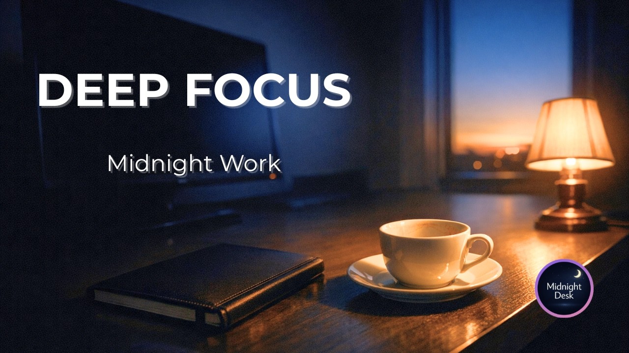 Deep Focus Music for Work | Quiet Confidence – Midnight Office Ambient (1 Hour)[Vol.149]