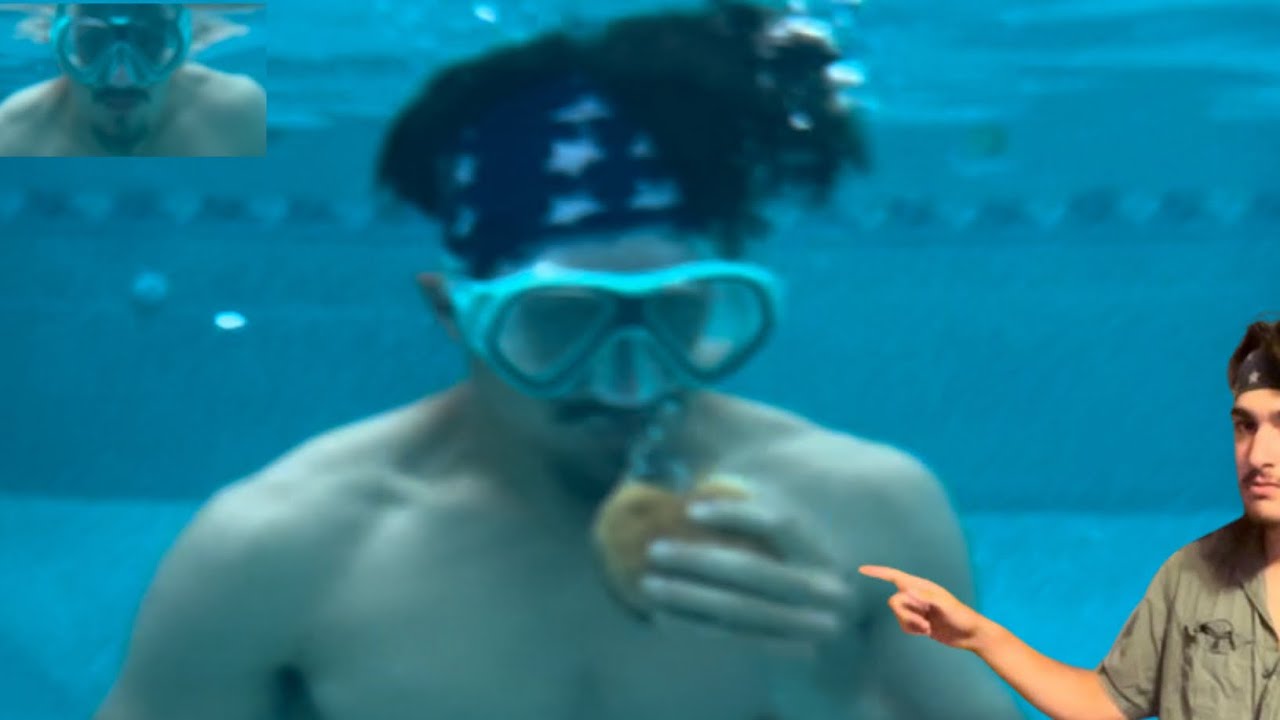 Can I eat a cheeseburger while underwater