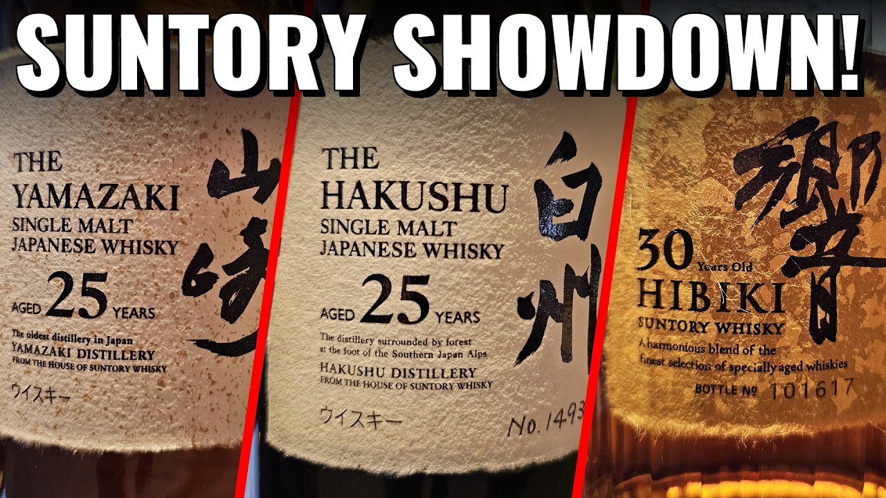 ULTIMATE Japanese Whisky Flight: Yamazaki 25 vs Hakushu 25 vs Hibiki 30 REVIEW