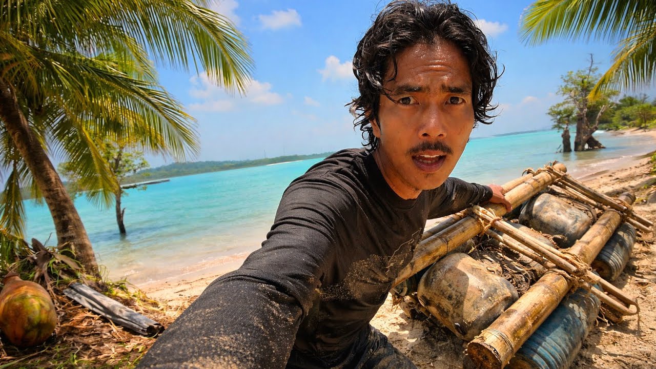 24 Jam Survival Pulau ke-14! No Food, No Water, No Fire, No Shelter | Hutan Terbakar & Kuburan?!