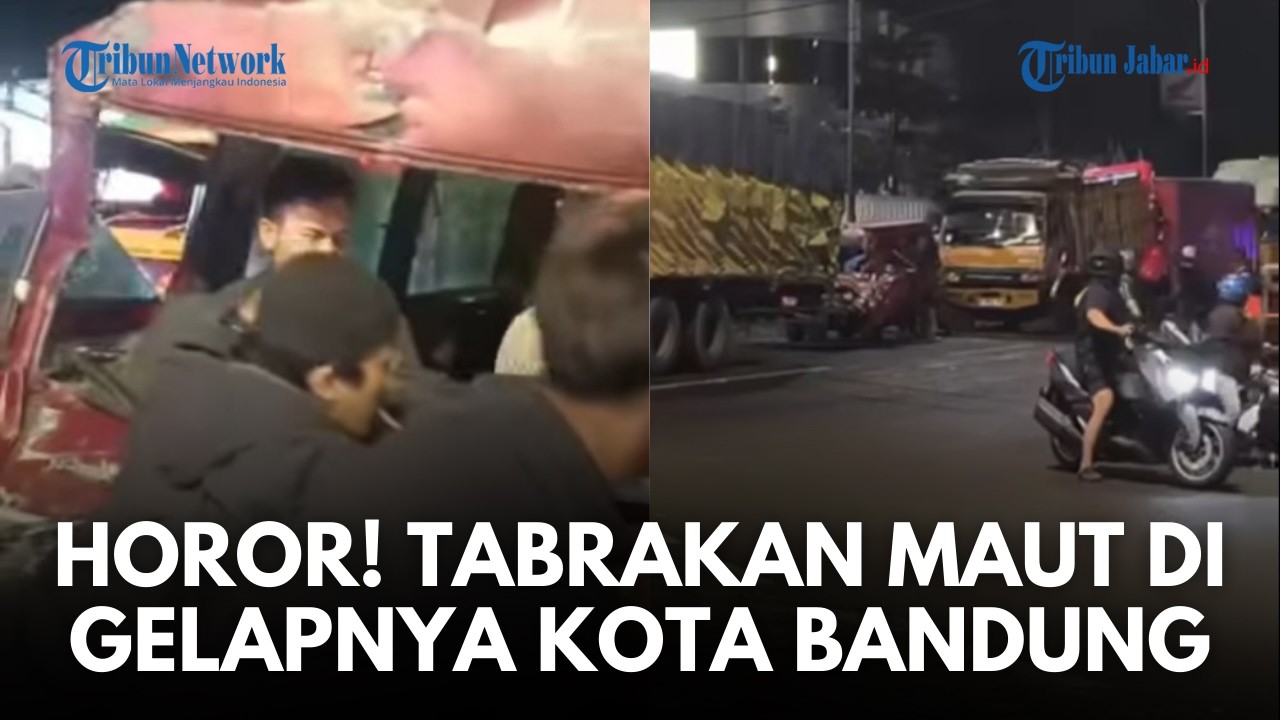 KRONOLOGI MENCEKAM! Tabrakan Beruntun 4 Mobil di Buahbatu Bandung, Satu Pengemudi Diduga Microsleep