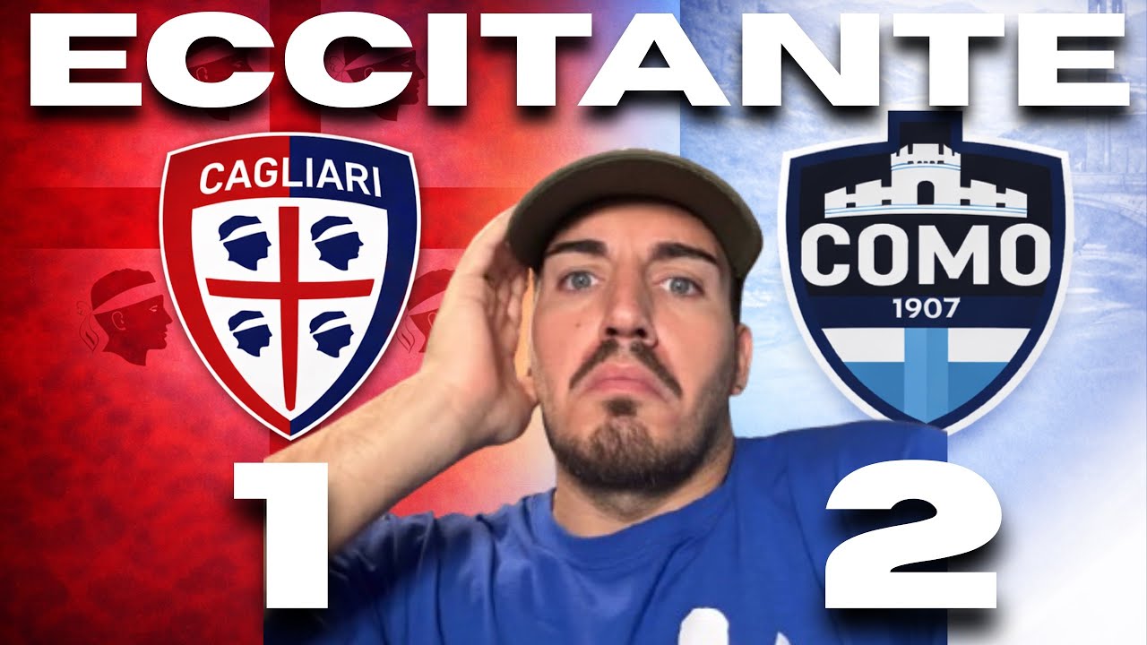 🚨ECCITANTE‼️CAGLIARI IMMENSO👏IL COMO FATICA MA È 4’‼️PRESSING ALLA CHAMPIONS🏆#cagliari #como #ucl