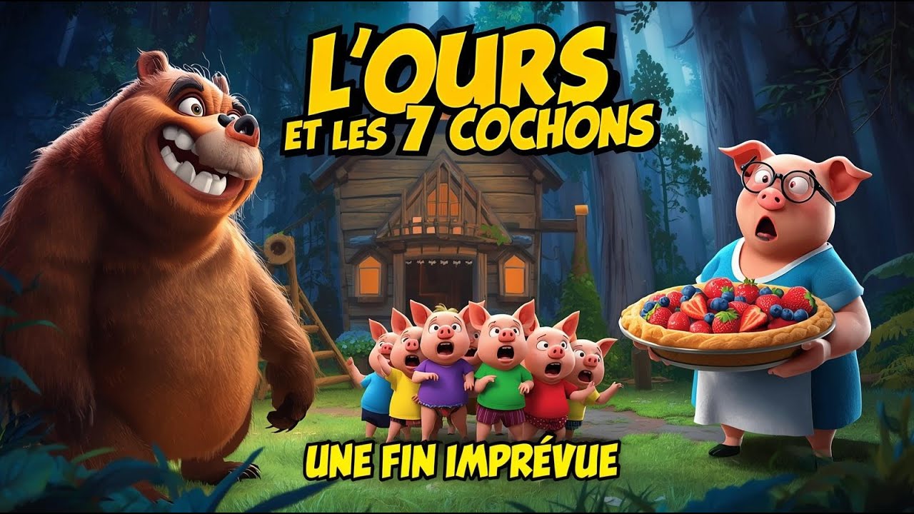 L'Ours et les 7 Petits Cochons 🐻🐷 | Histoire pour s'endormir | Conte modernisé