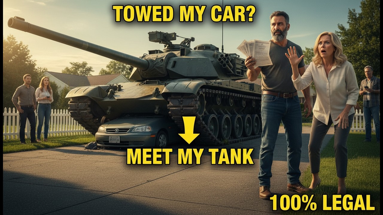 She Towed My Car Without Permission... So I Parked a 20-Ton TANK in My Driveway