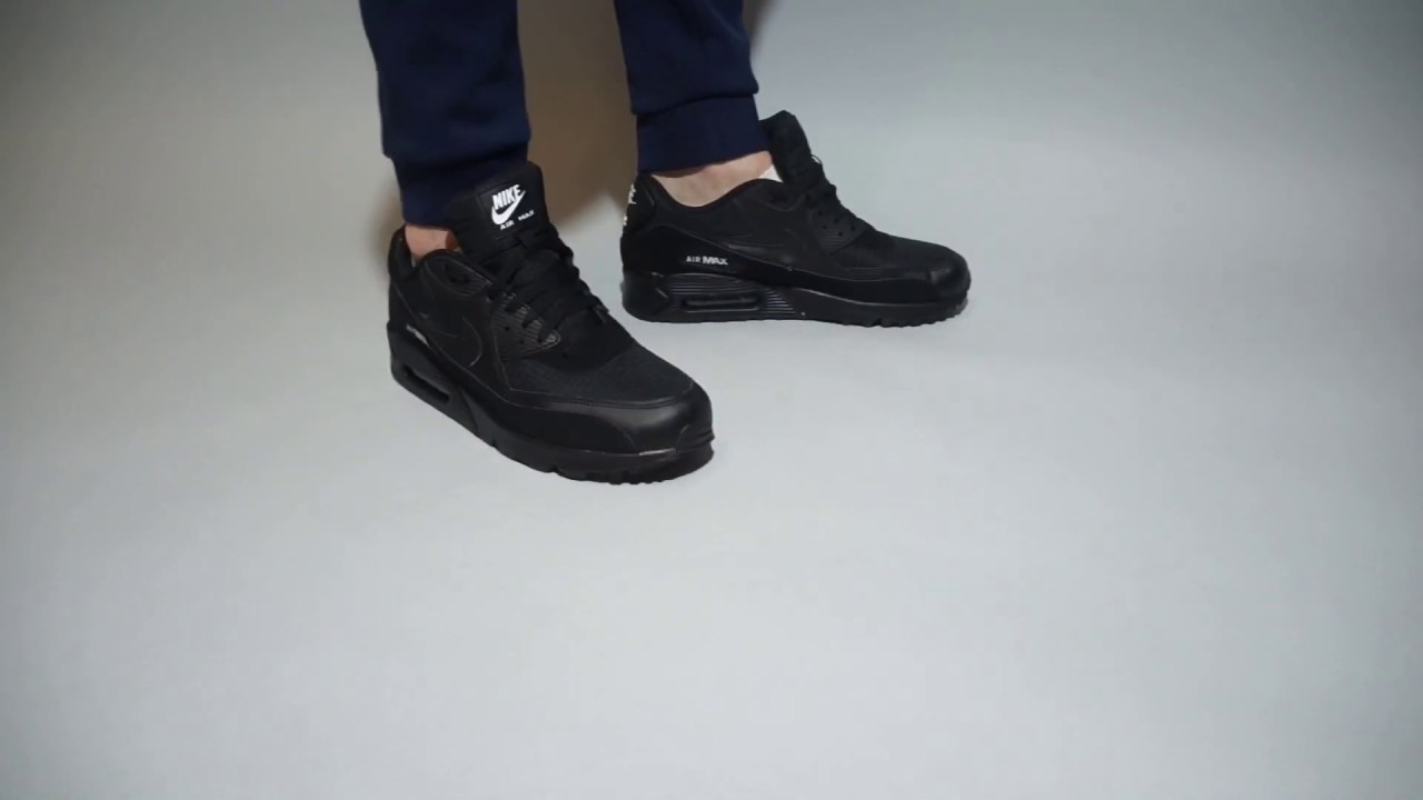 Nike Air Max 90 Essential Black White AJ1285-019 on feet