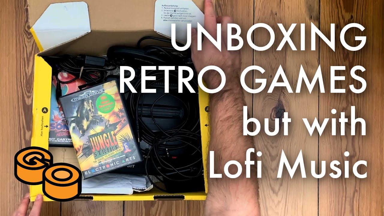 Let`s unbox retro games together listening to lofi music NO TALKING / Calmy unpacking a SEGA Genesis
