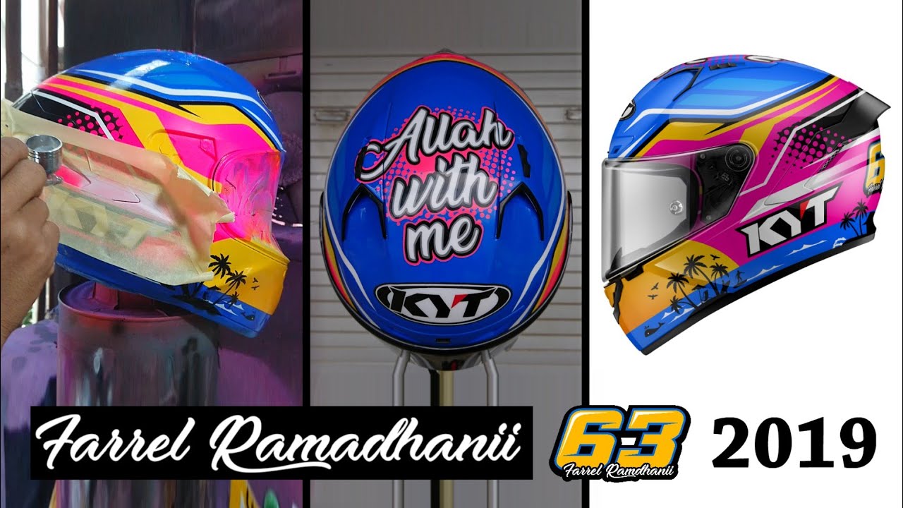 Cara Mengecat Helm Farrel Ramadhanii 2019 | KYT NX RACE