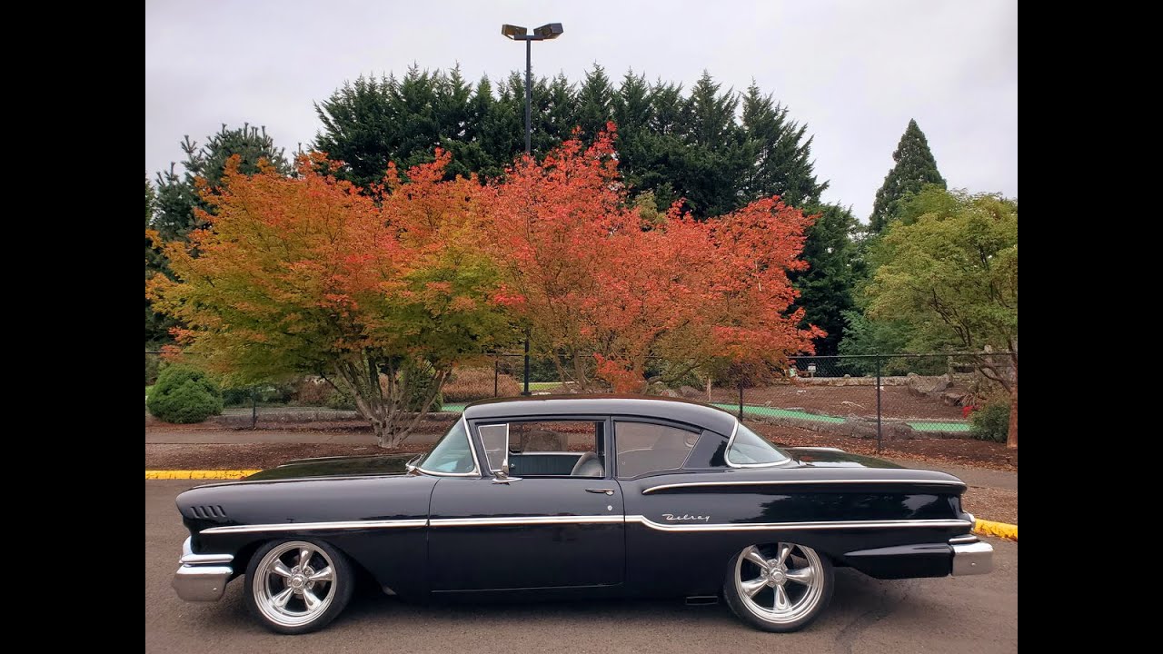 1958 Chevrolet Delray 2 Door 468 V8 TH400 Automatic Power Steering Disc Brakes Black - SOLD -