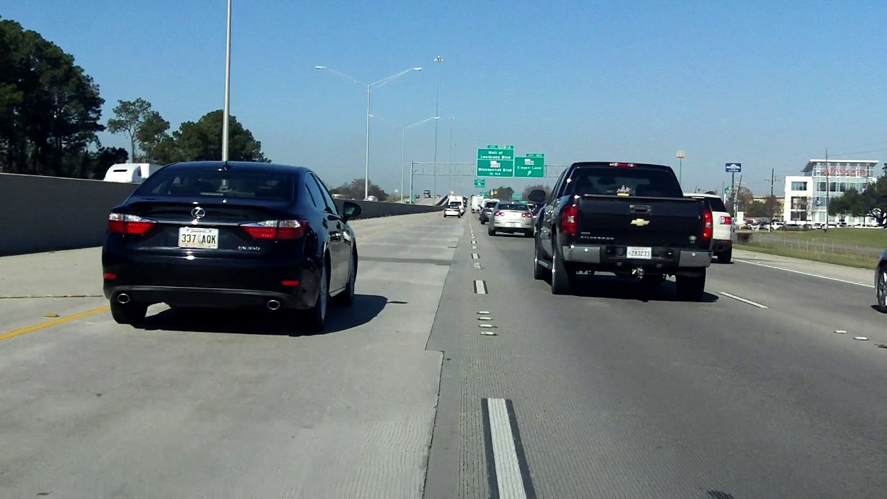 Interstate 10 - Louisiana (Exits 166 to 159) westbound