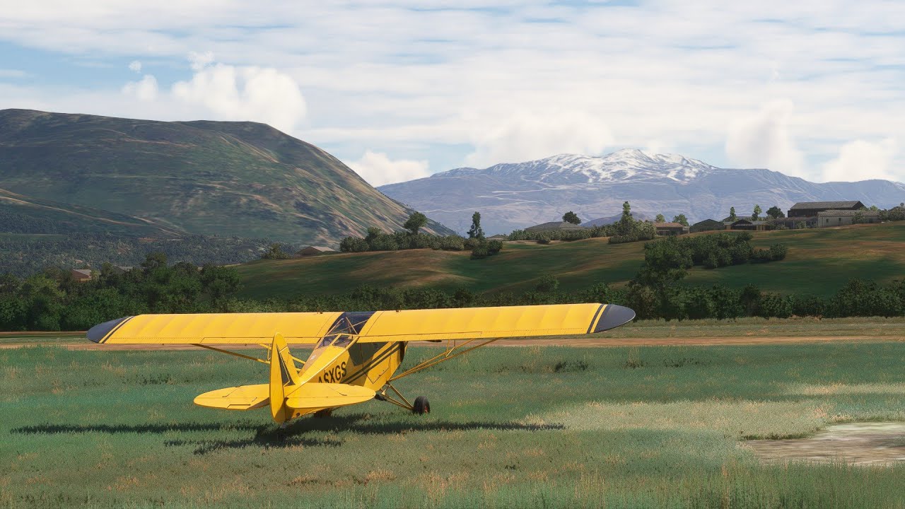 [MSFS2020] Zlin Savage Cub | Queenstown-Airfield ✈ Cromwell Racecourse Aerodrome | Basic Flight