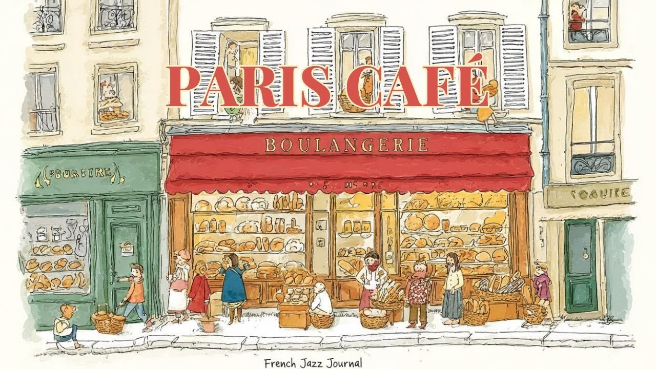 𝐏𝐀𝐑𝐈𝐒 𝐂𝐀𝐅𝐄́  ☕ French Instrumental Jazz- Coffee Playist | boulangerie 🥖