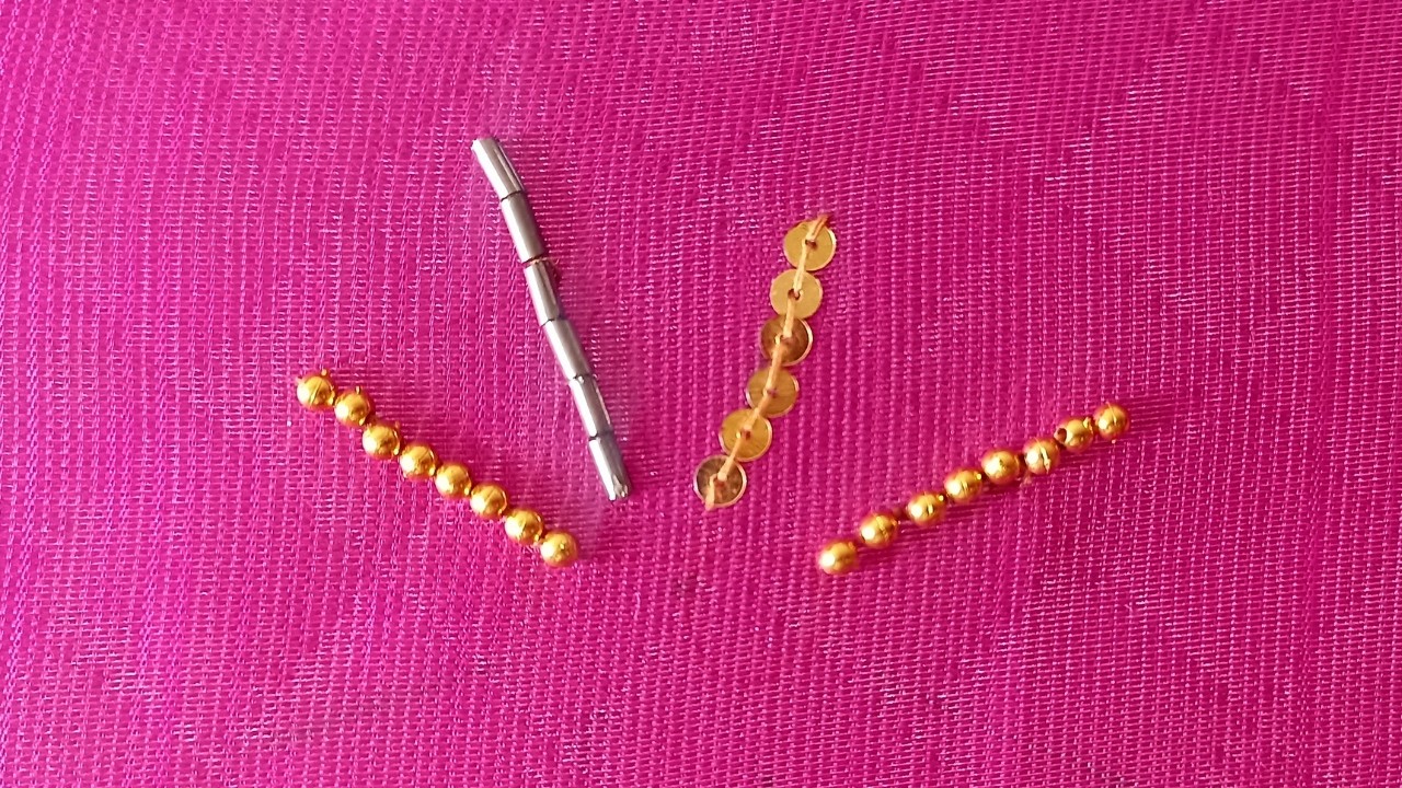 Hand Embroidery Stitches | Stitch with Beads & Chips | Embroidery Tutorials | Basic Stitches