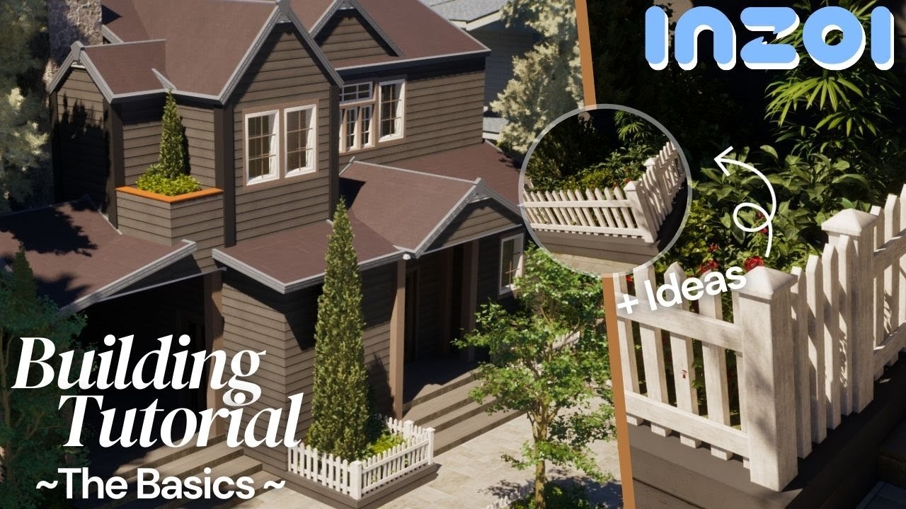 InZOI Building Tutorial | Beginner-Friendly Suburban Home